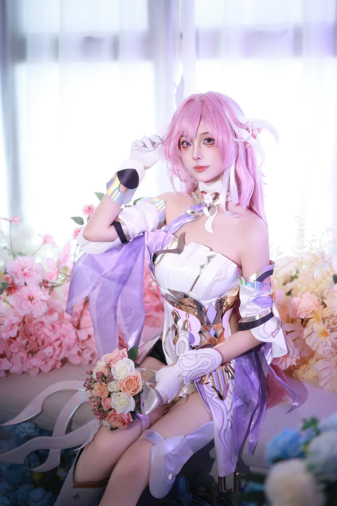 爱莉希雅cos, 崩坏3, cosplay, 人之律者, 生日正片 - 第8张