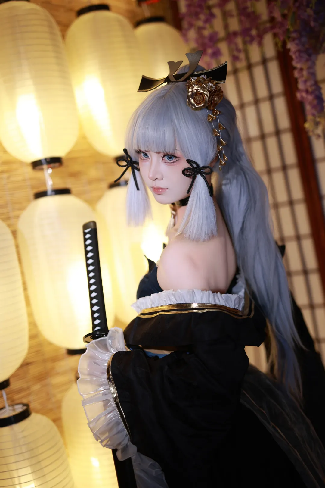 原神, 和风cos, 神里绫华cos, 黑道千金, 霜刃 - 第3张