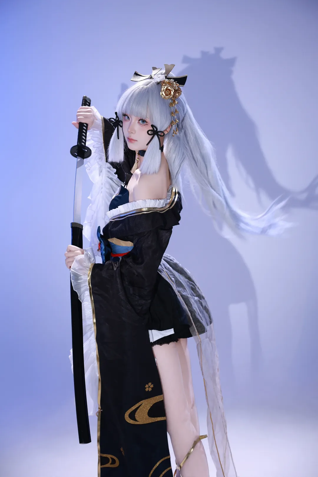 原神, 和风cos, 神里绫华cos, 黑道千金, 霜刃 - 第4张
