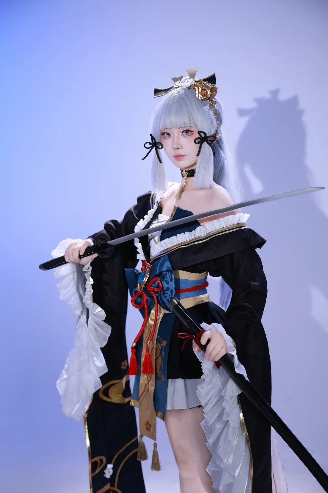 原神, 和风cos, 神里绫华cos, 黑道千金, 霜刃 - 第6张