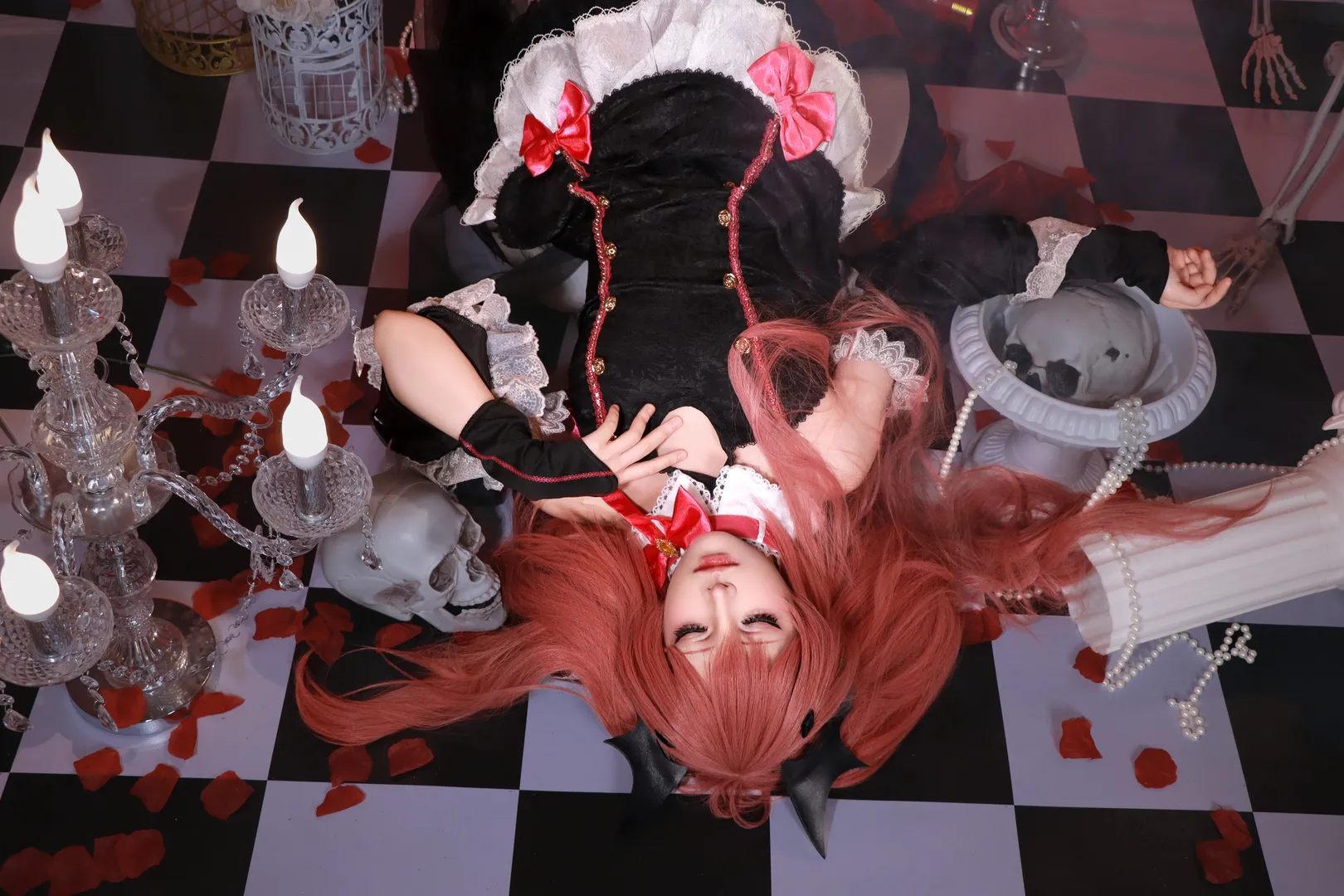 暗黑哥特风, 克鲁鲁cos, 终结的炽天使, 吸血鬼女王, 双马尾cosplay - 第5张