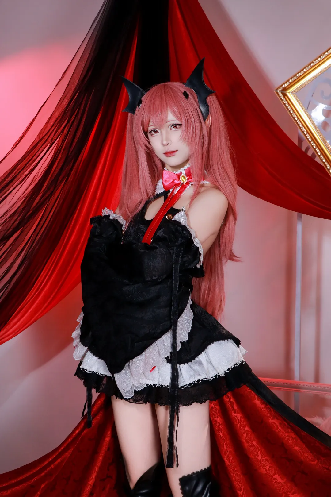 暗黑哥特风, 克鲁鲁cos, 终结的炽天使, 吸血鬼女王, 双马尾cosplay - 第7张