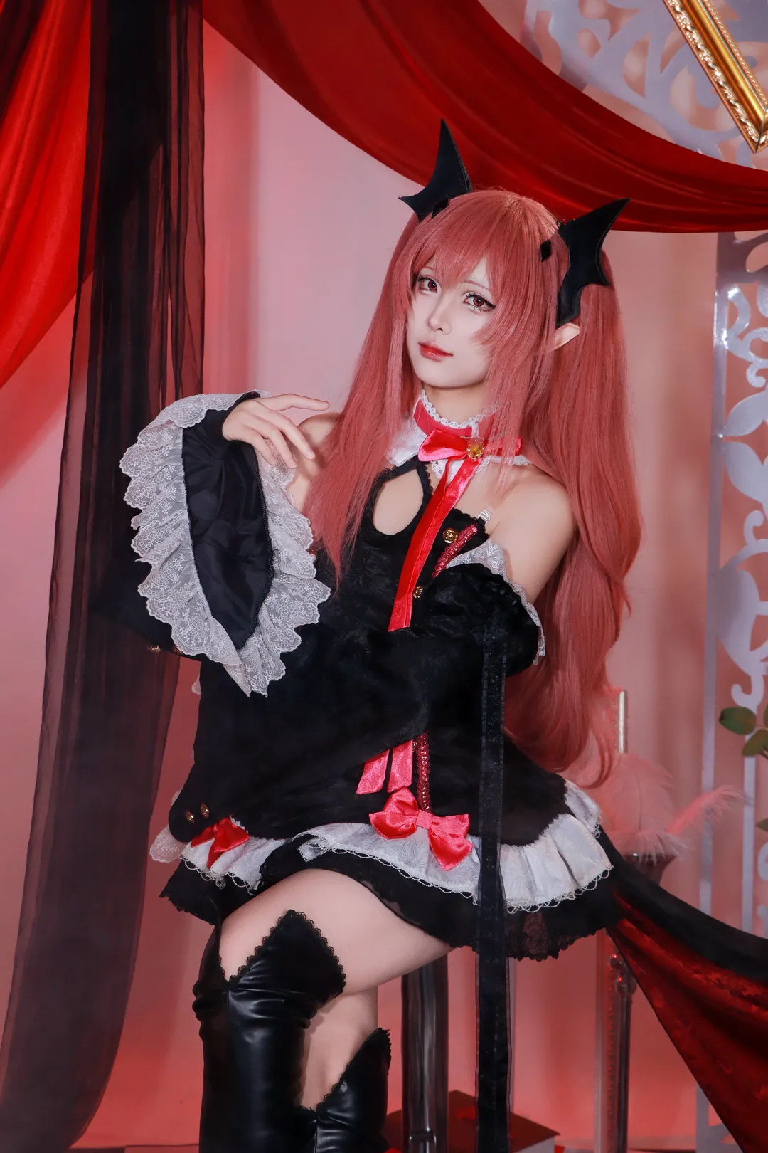 暗黑哥特风, 克鲁鲁cos, 终结的炽天使, 吸血鬼女王, 双马尾cosplay - 第8张