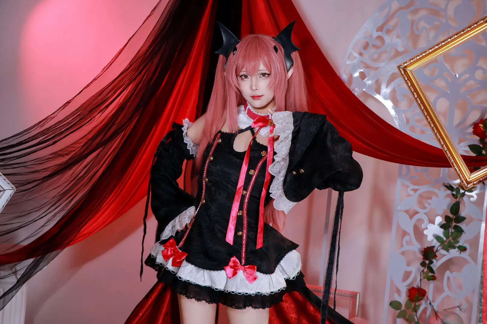 暗黑哥特风, 克鲁鲁cos, 终结的炽天使, 吸血鬼女王, 双马尾cosplay - 第9张