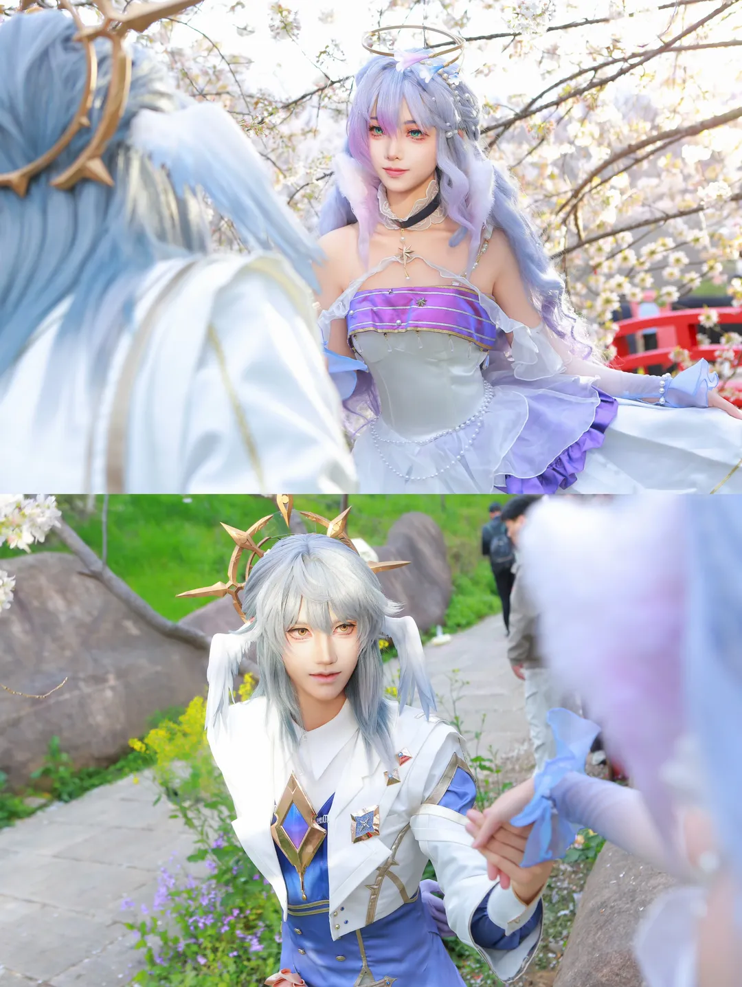 崩坏星穹铁道, 知更鸟cos, 星期日cos, 樱花季Cosplay, 星铁户外摄影 - 第1张