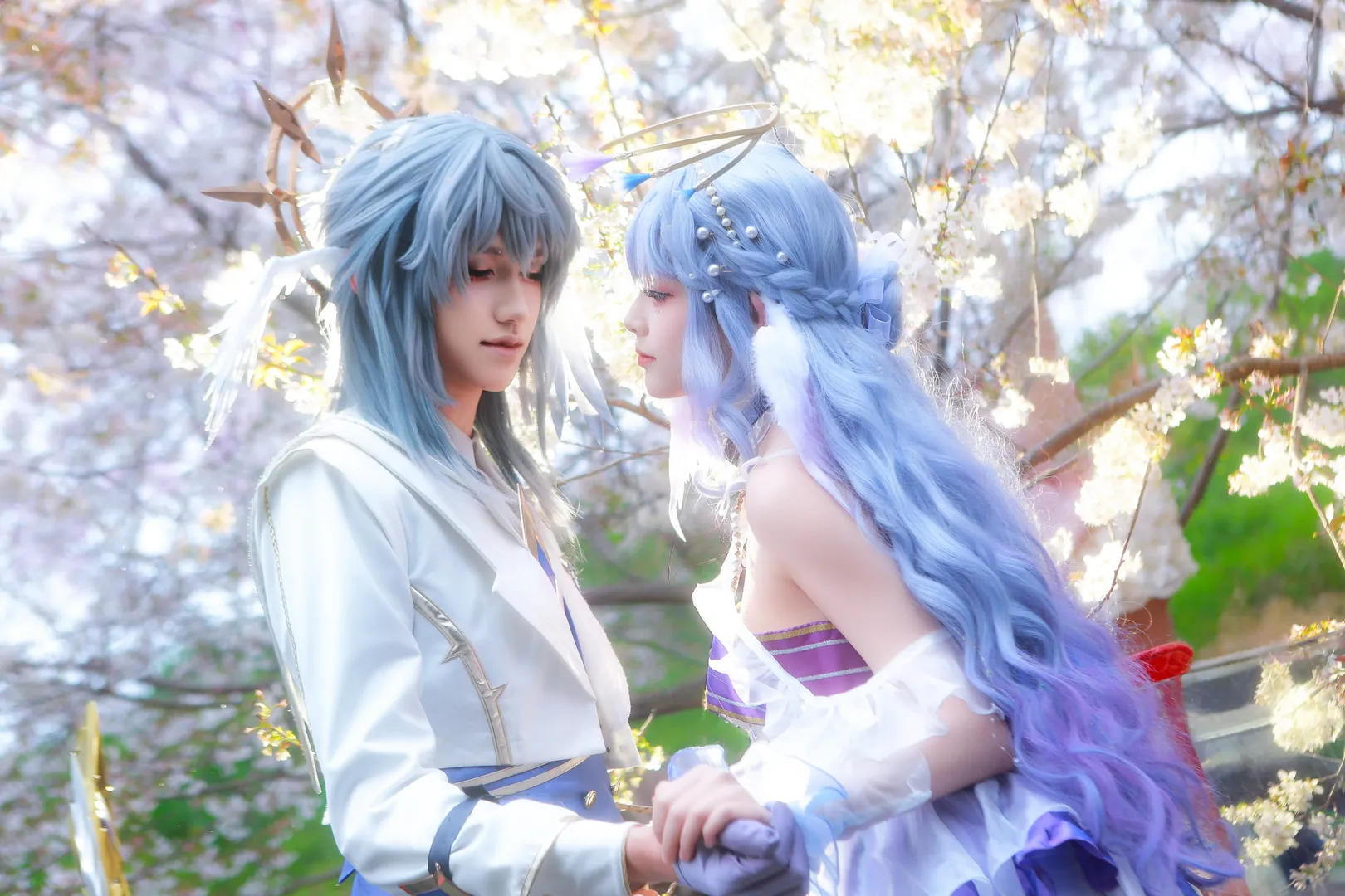 崩坏星穹铁道, 匹诺康尼, cosplay摄影, 樱花季cos, 星期日与知更鸟cos - 第4张