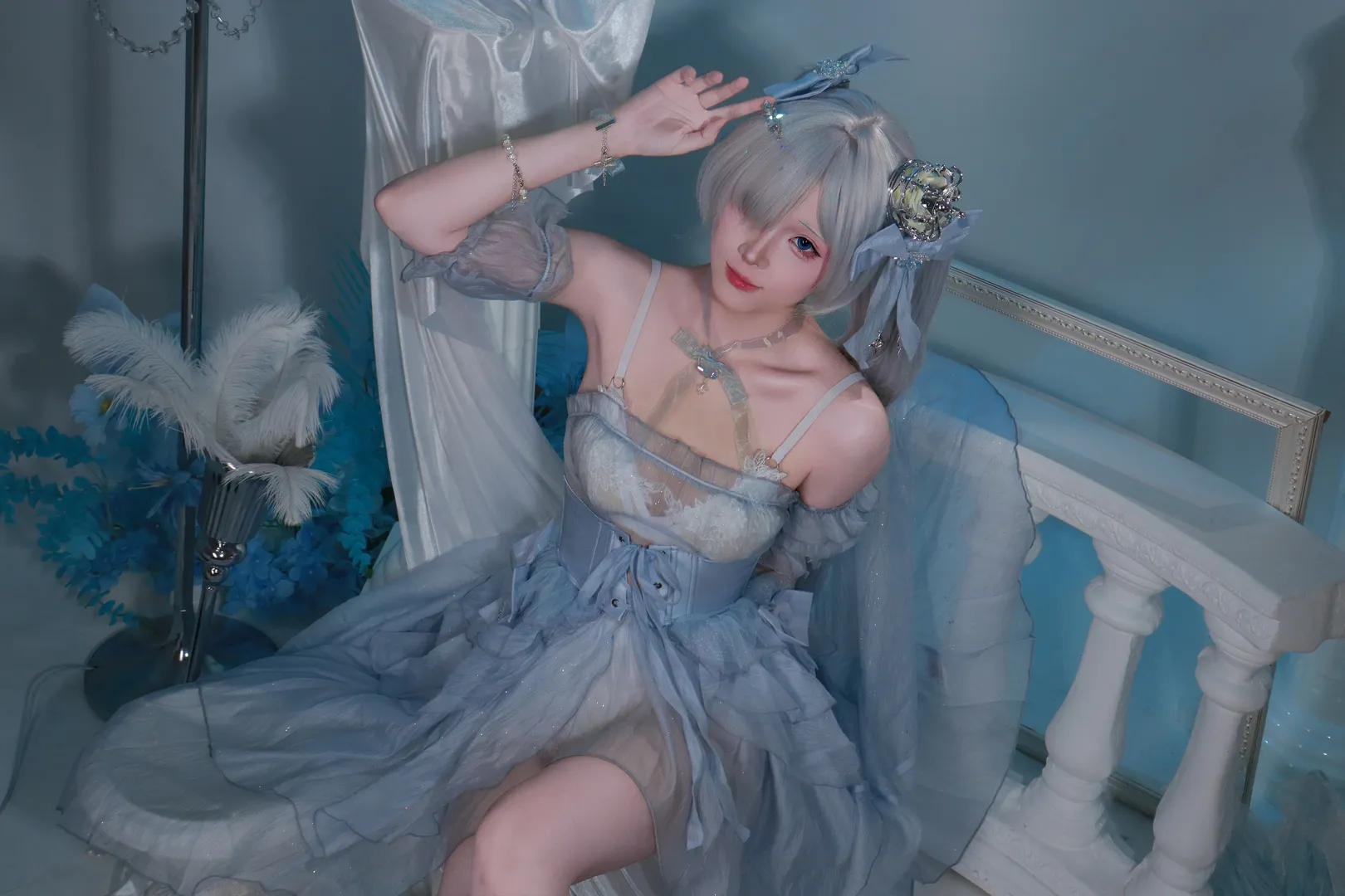 二次元, cosplay, 少女写真, 灰姑娘cos, 妮姬胜利女神 - 第3张