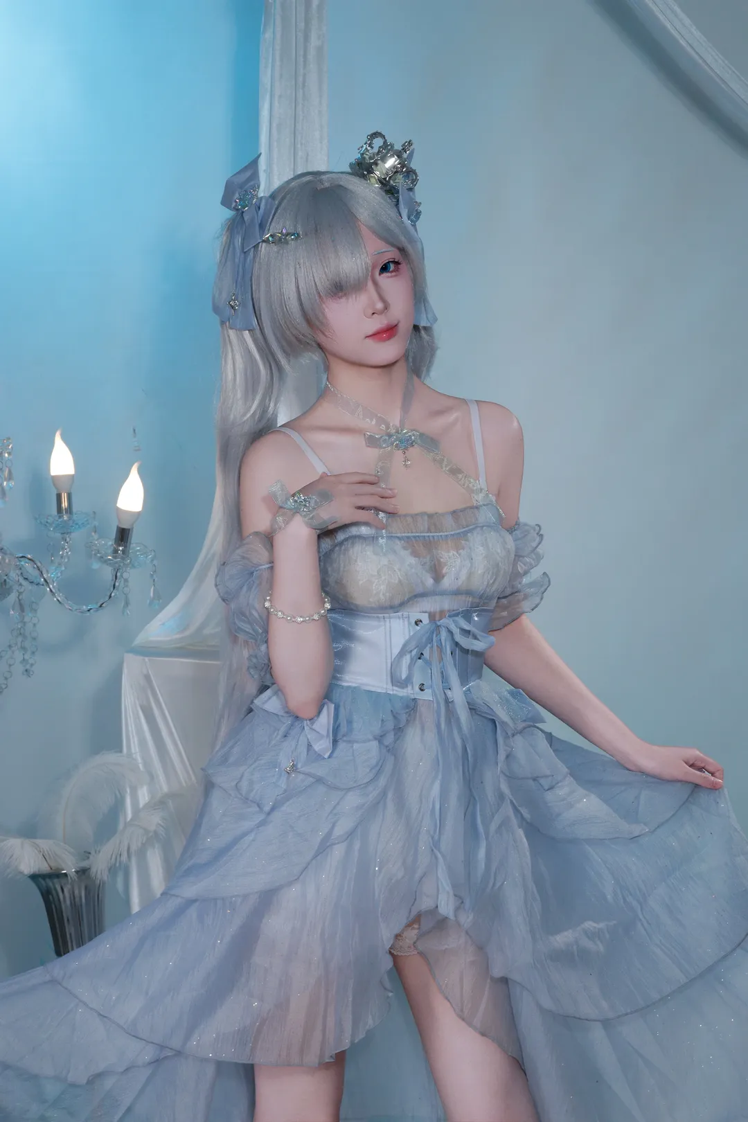二次元, cosplay, 少女写真, 灰姑娘cos, 妮姬胜利女神 - 第4张