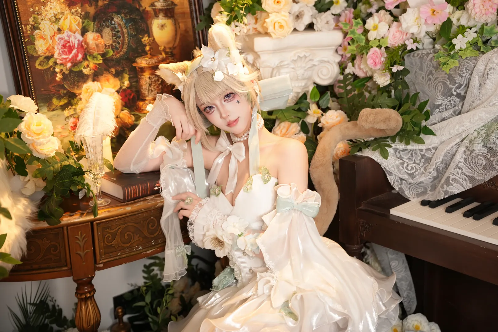 原神, cosplay, 琳妮特cos, 猫娘cos, 天使庭院