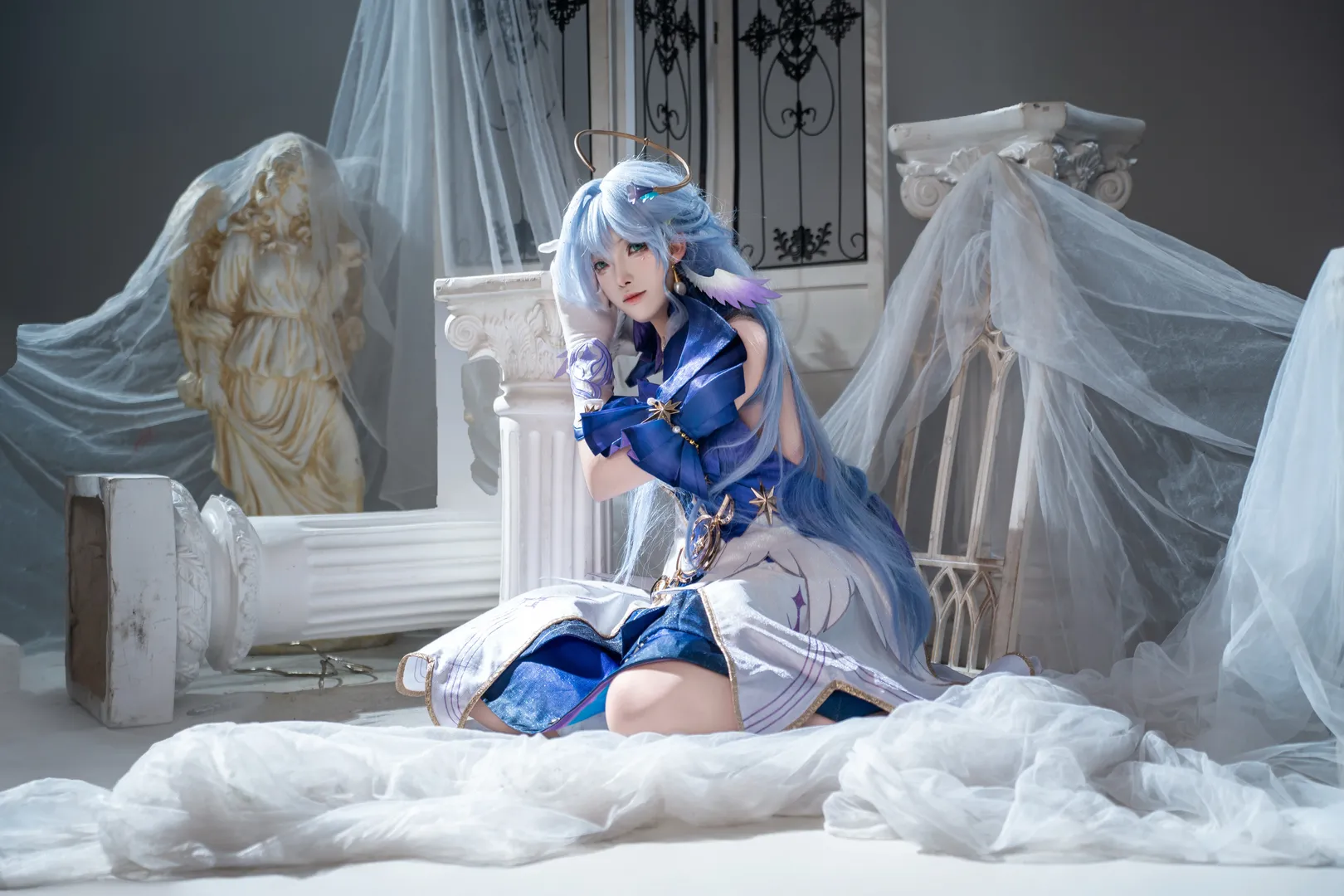 Roleplay, Honkai: Star Rail, Robin cosplay, Cosplay photography, Starry sky theme