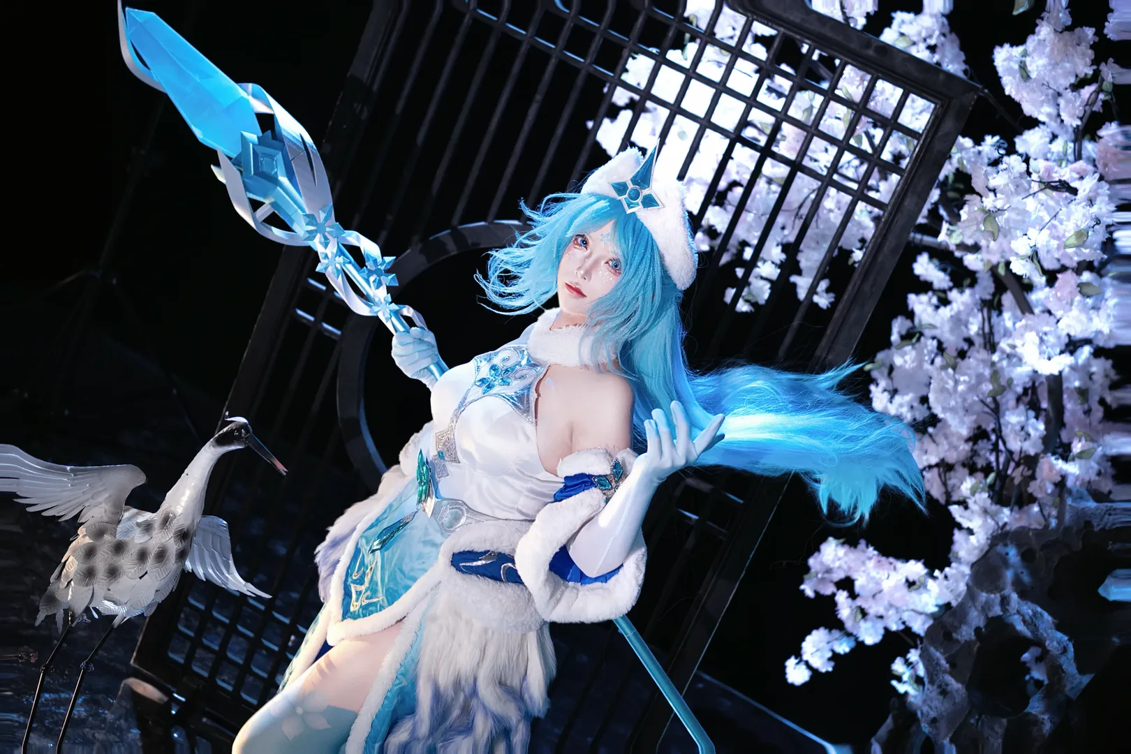 王者荣耀, 王昭君cos, cosplay摄影, 古风角色扮演, 冰雪妆造 - 第2张