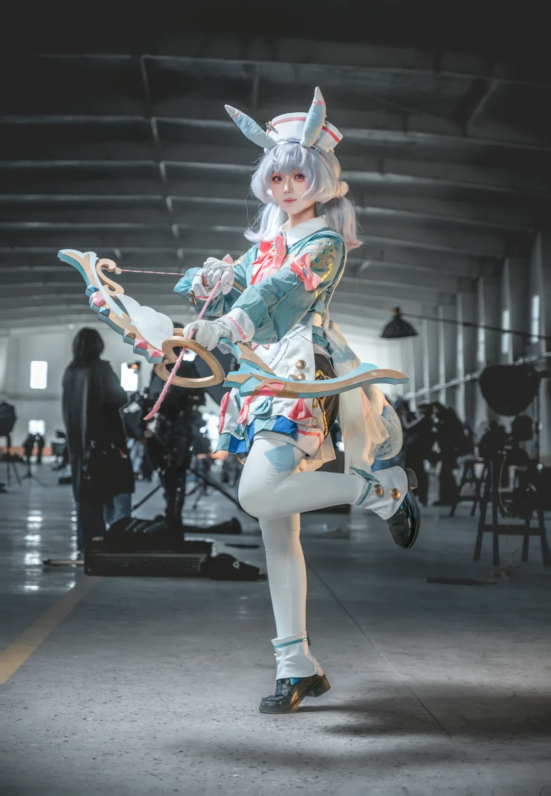 cosplay, Sigewinne cosplay, Bunny ear style, Studio photoshoot share, Sailor style - Image 1