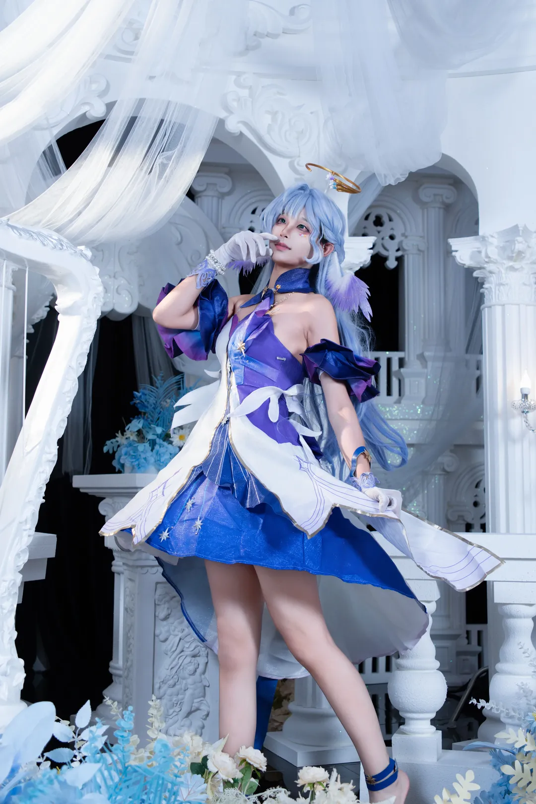 崩壞星穹鐵道, 知更鳥cos, 二次元cos, cosplay正片, 豎琴寫真 - 第7張
