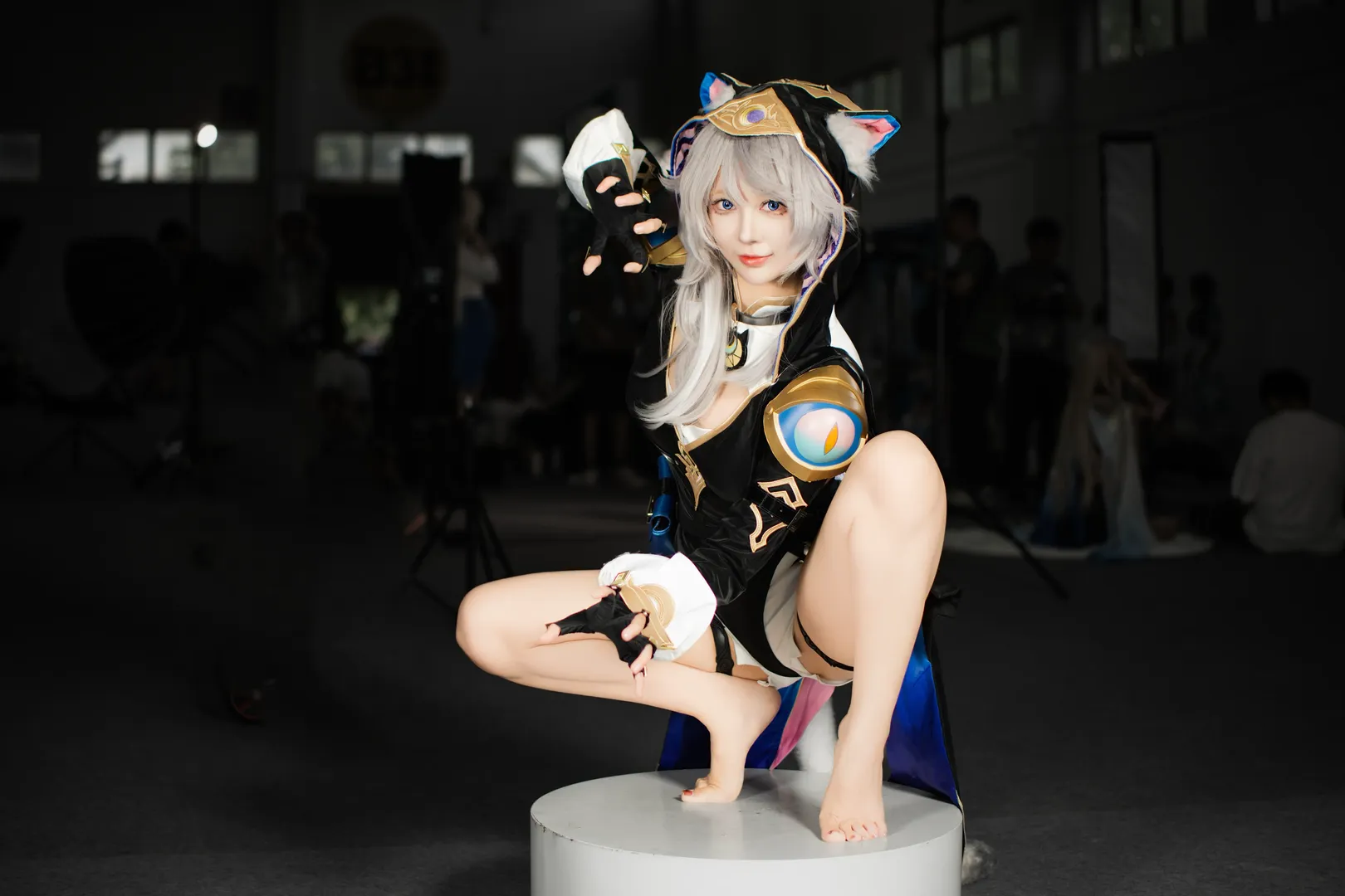 赛飞儿cos, 崩坏星穹铁道, 漫展场照, 猫娘cosplay, 赤脚写真 - 第4张