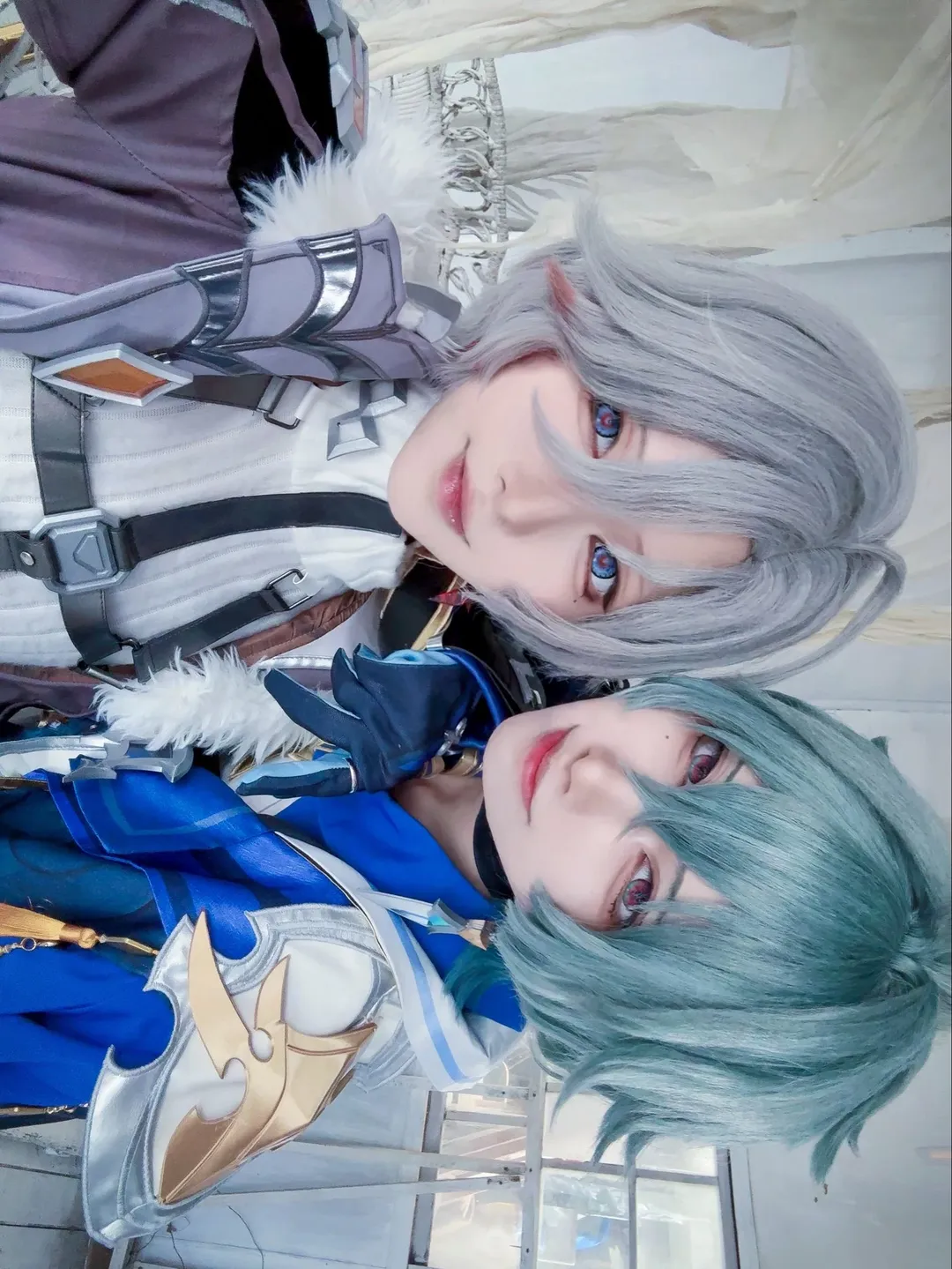 原神, cosplay摄影, 二次元日常, 双人合照, 叶洛亚cos