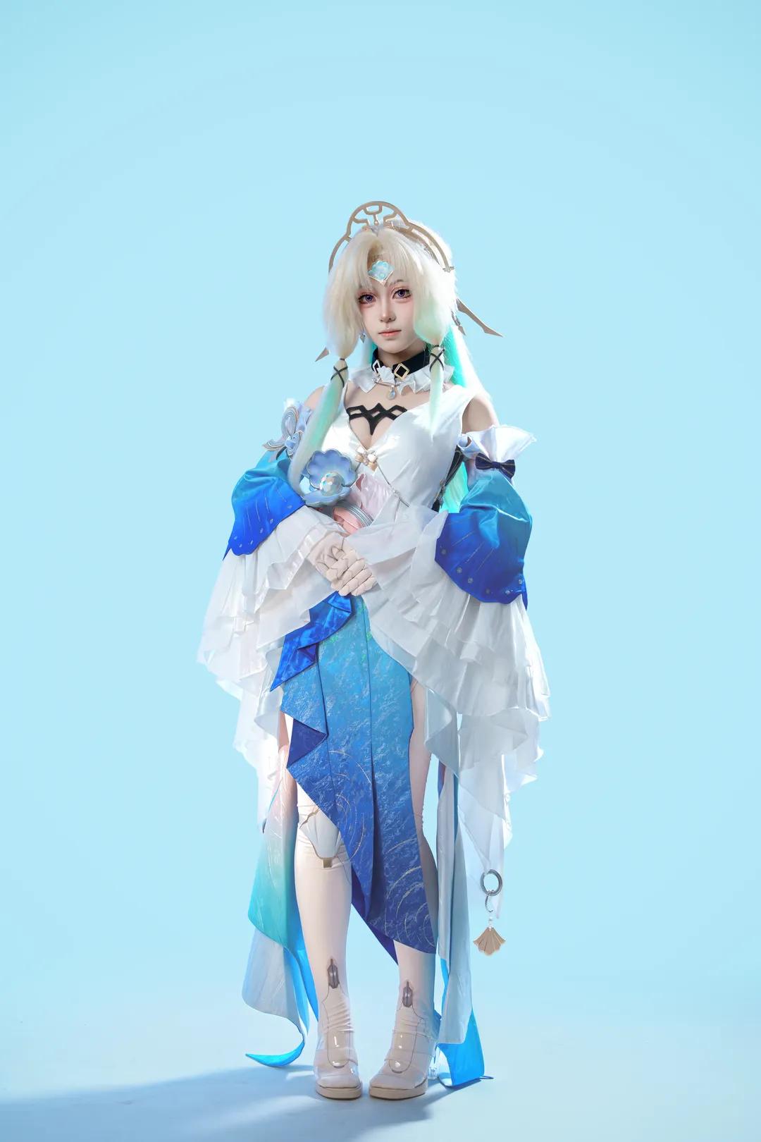 崩坏星穹铁道, 二次元cosplay, 真珠cos, 乐园CEO, 水元素风格