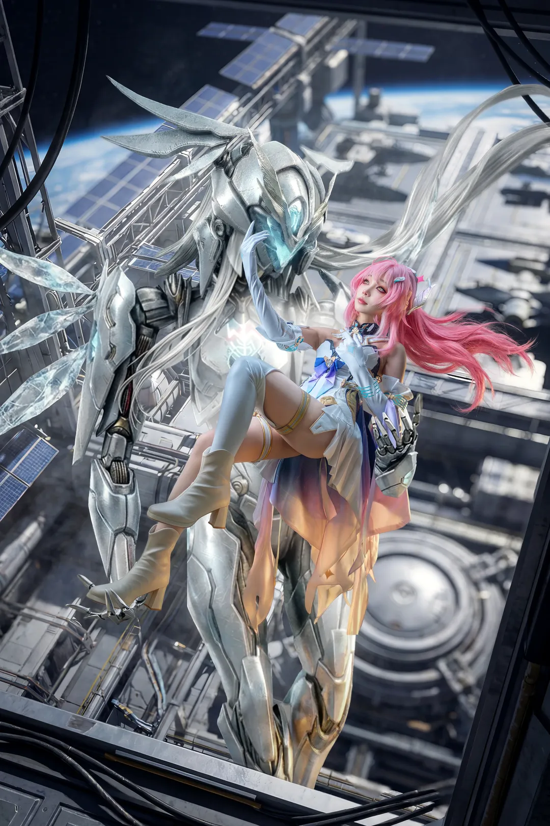 鳴潮, エイメス コスプレ, 二次元コスプレ, ピンク髪コスプレ, フレームアームズ・ガール - 2枚目