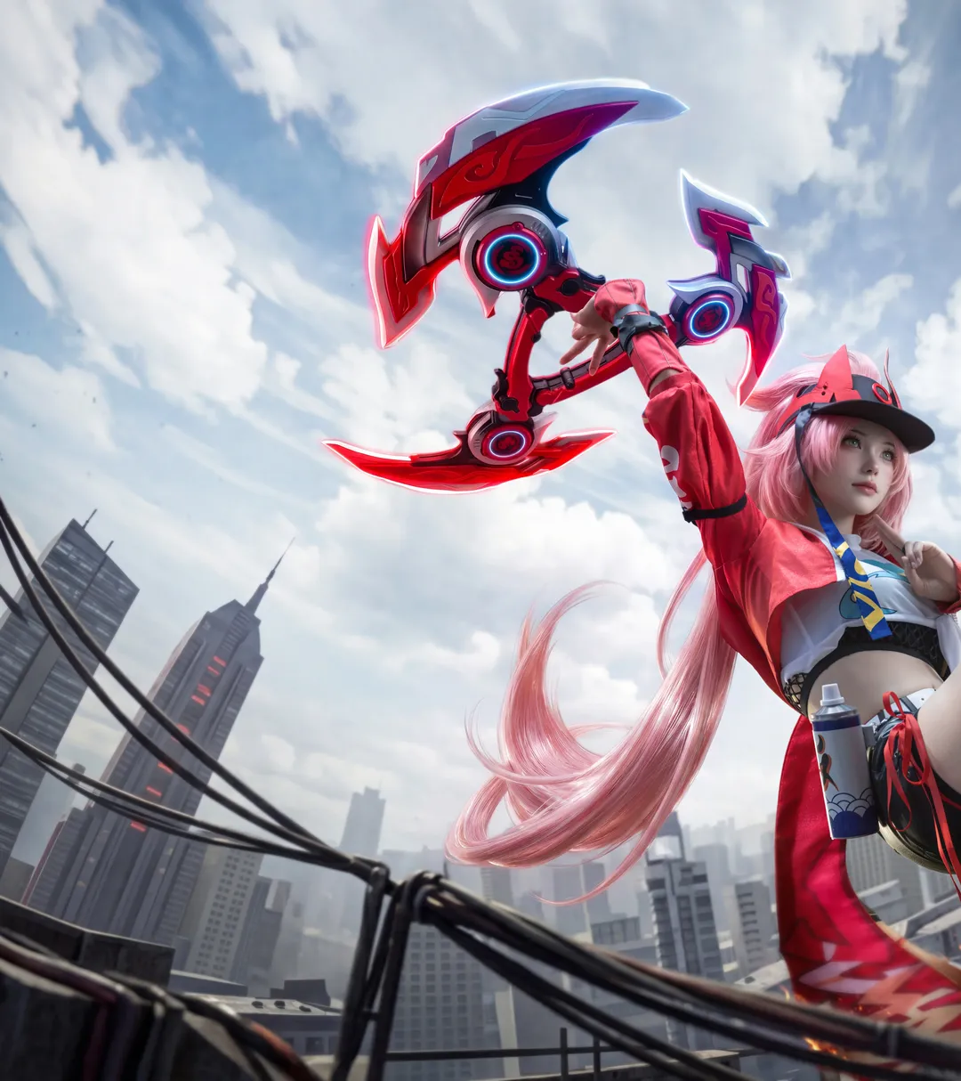 Honkai: Star Rail, Anime cosplay, Cyberpunk photography, Rappa cosplay, Urban location