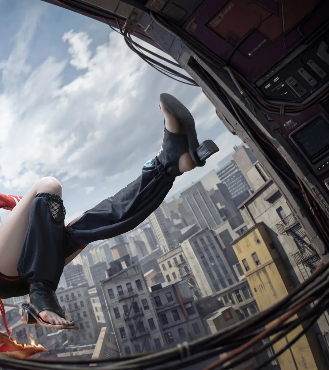 崩坏星穹铁道, 二次元cosplay, 赛博朋克摄影, 乱破cos, 都市外景 - 第2张