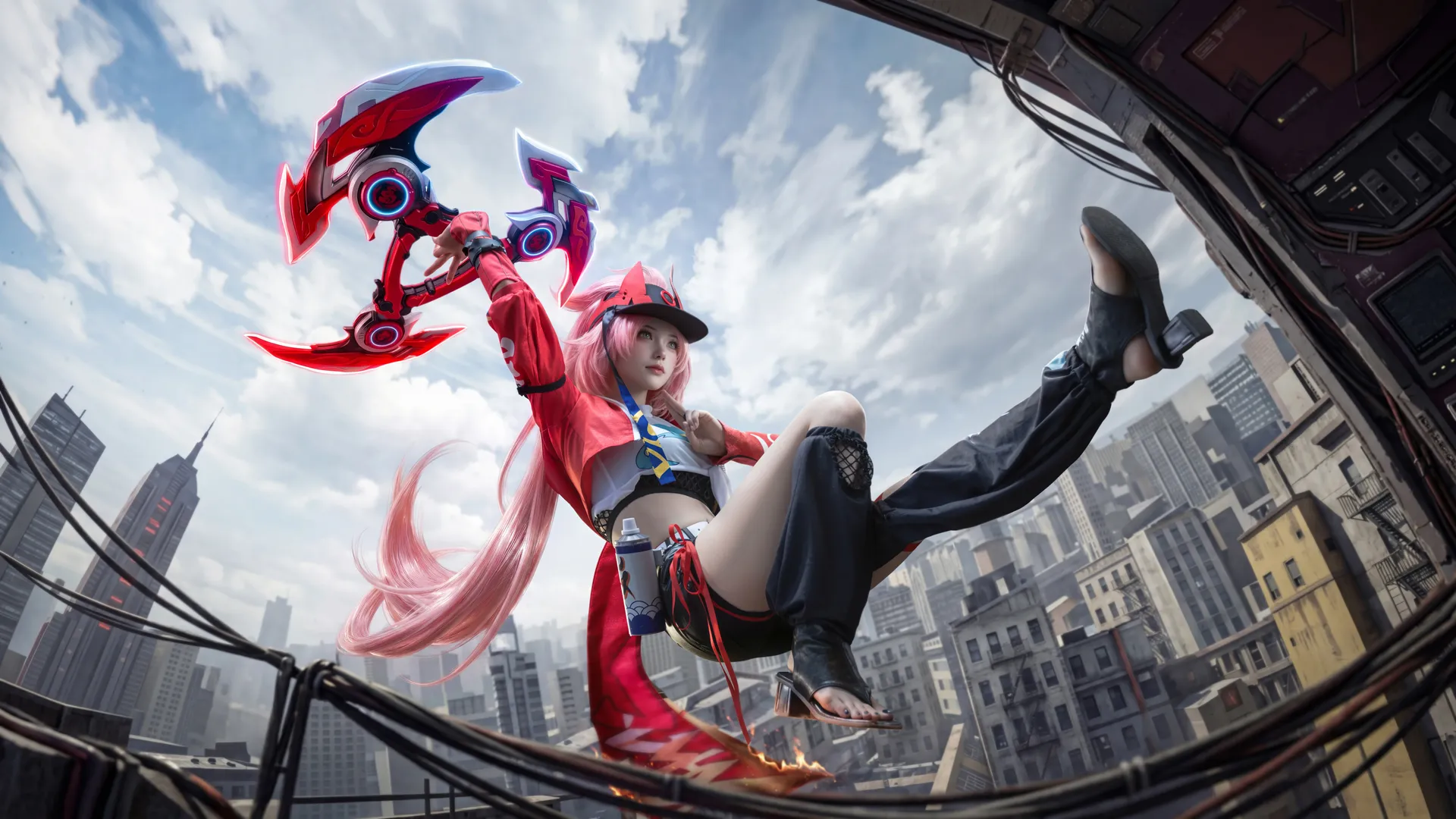 崩坏星穹铁道, 二次元cosplay, 赛博朋克摄影, 乱破cos, 都市外景 - 第3张
