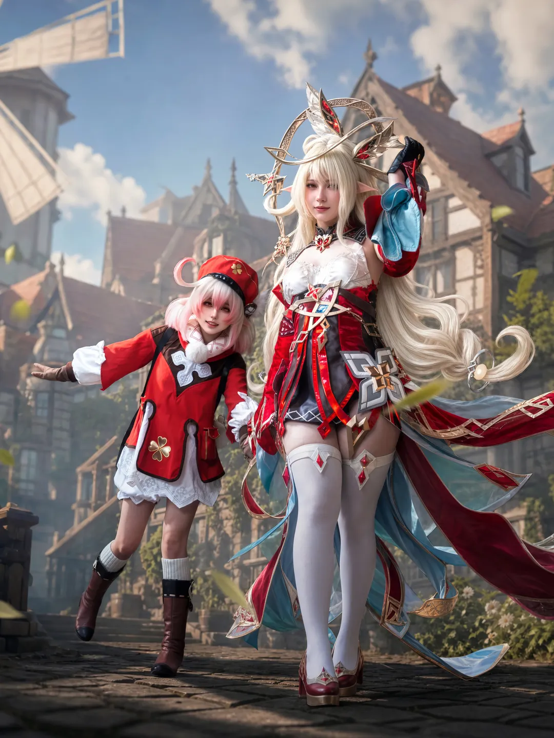 Genshin Impact, Anime-style photography, Klee Cosplay, Alice cosplay, Elf ears cosplay - Image 1