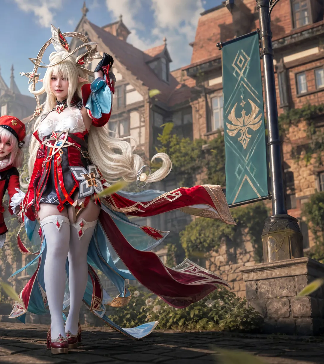 Genshin Impact, Anime-style photography, Klee Cosplay, Alice cosplay, Elf ears cosplay - Image 3