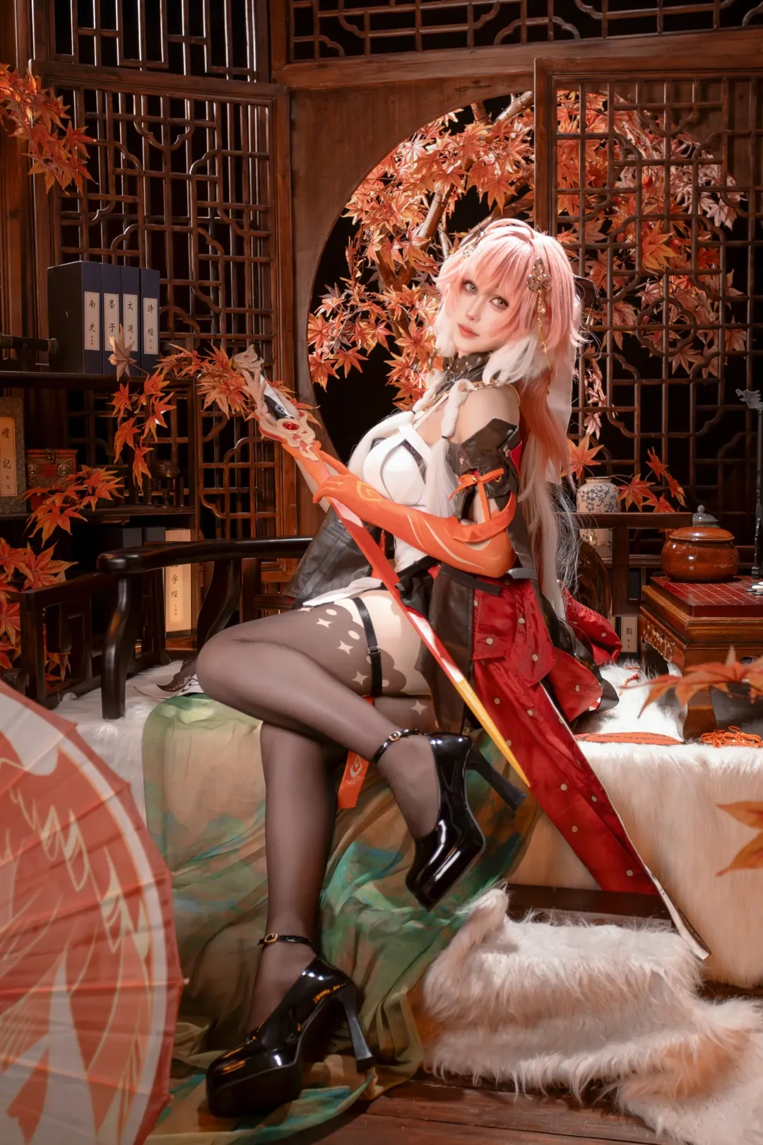 鸣潮, 二次元cosplay, 长离cos, cosplay正片, 国风摄影