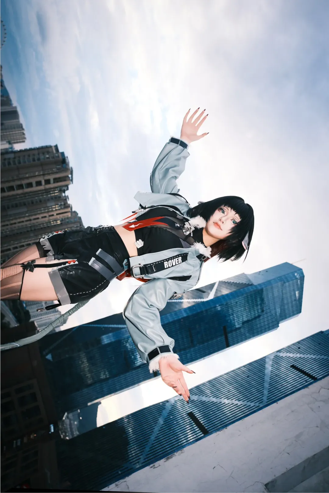 绝区零, cosplay日常, 天台摄影, 机能风穿搭, 简杜cos - 第1张