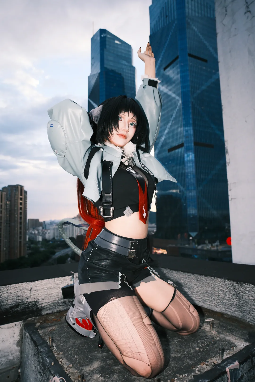 絕區零, cosplay日常, 天台攝影, 機能風穿搭, 簡杜cos