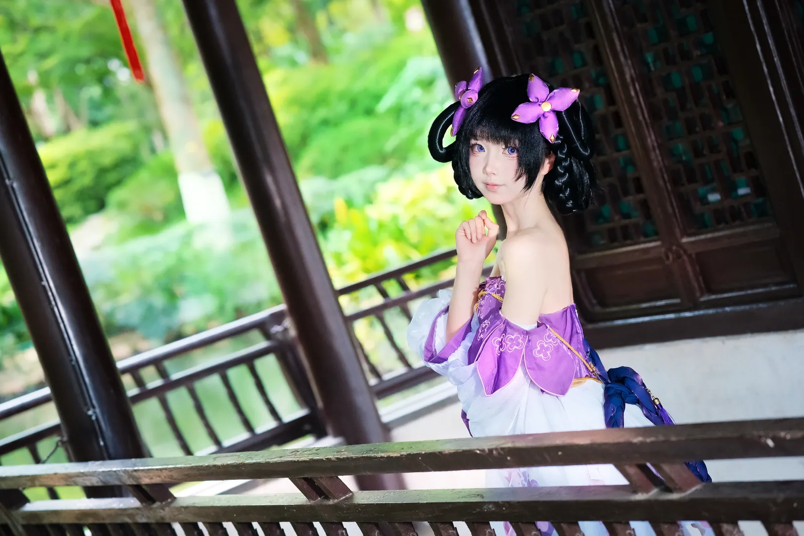 王者荣耀, 古风cosplay, 小乔cos, cosplay摄影, 丁香结cos - 第6张