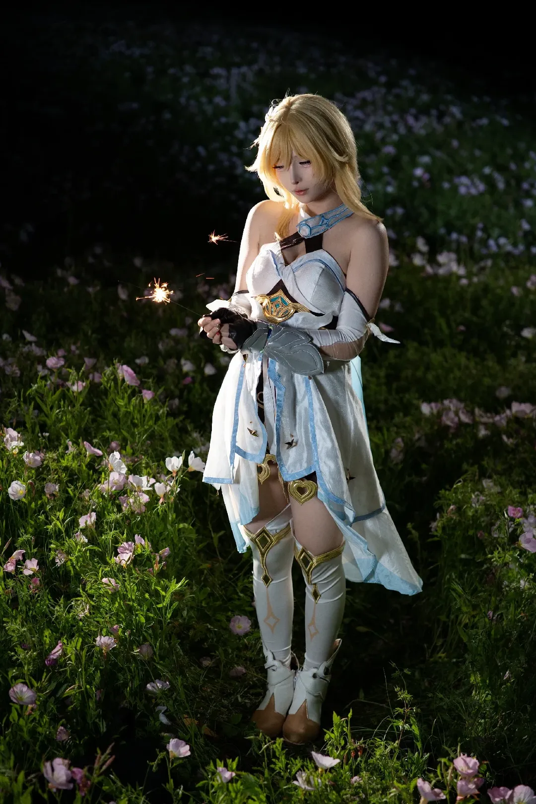 原神, 屋外撮影, 蛍 コスプレ, コスプレ衣装, 冷花火 - 3枚目