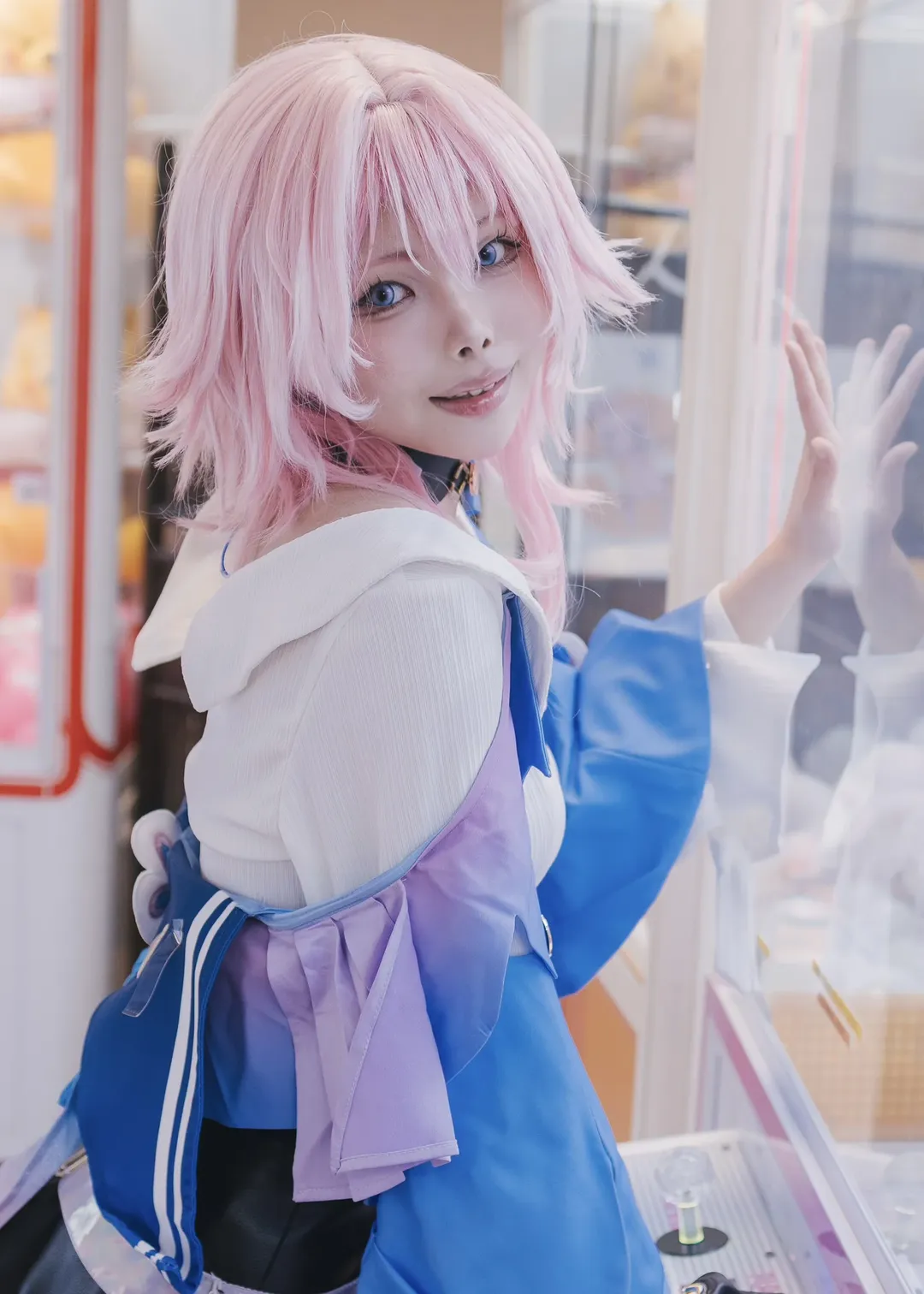 cosplay, 二次元少女, 崩坏星穹铁道, 三月七cos, 电玩城写真 - 第1张