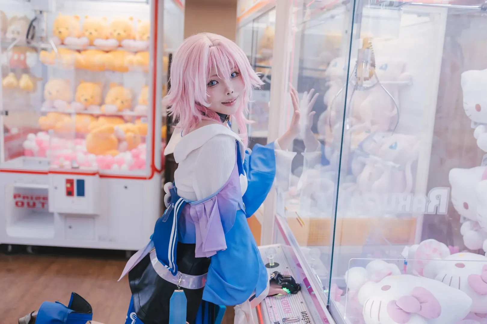 cosplay, 二次元少女, 崩坏星穹铁道, 三月七cos, 电玩城写真 - 第2张