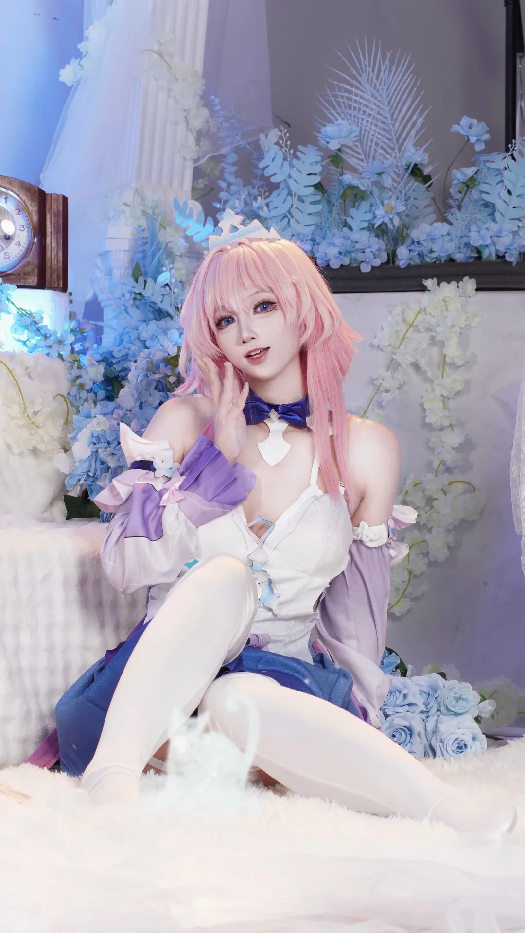 二次元少女, 崩坏星穹铁道, 三月七cos, cosplay摄影, 梦幻风布景 - 第1张