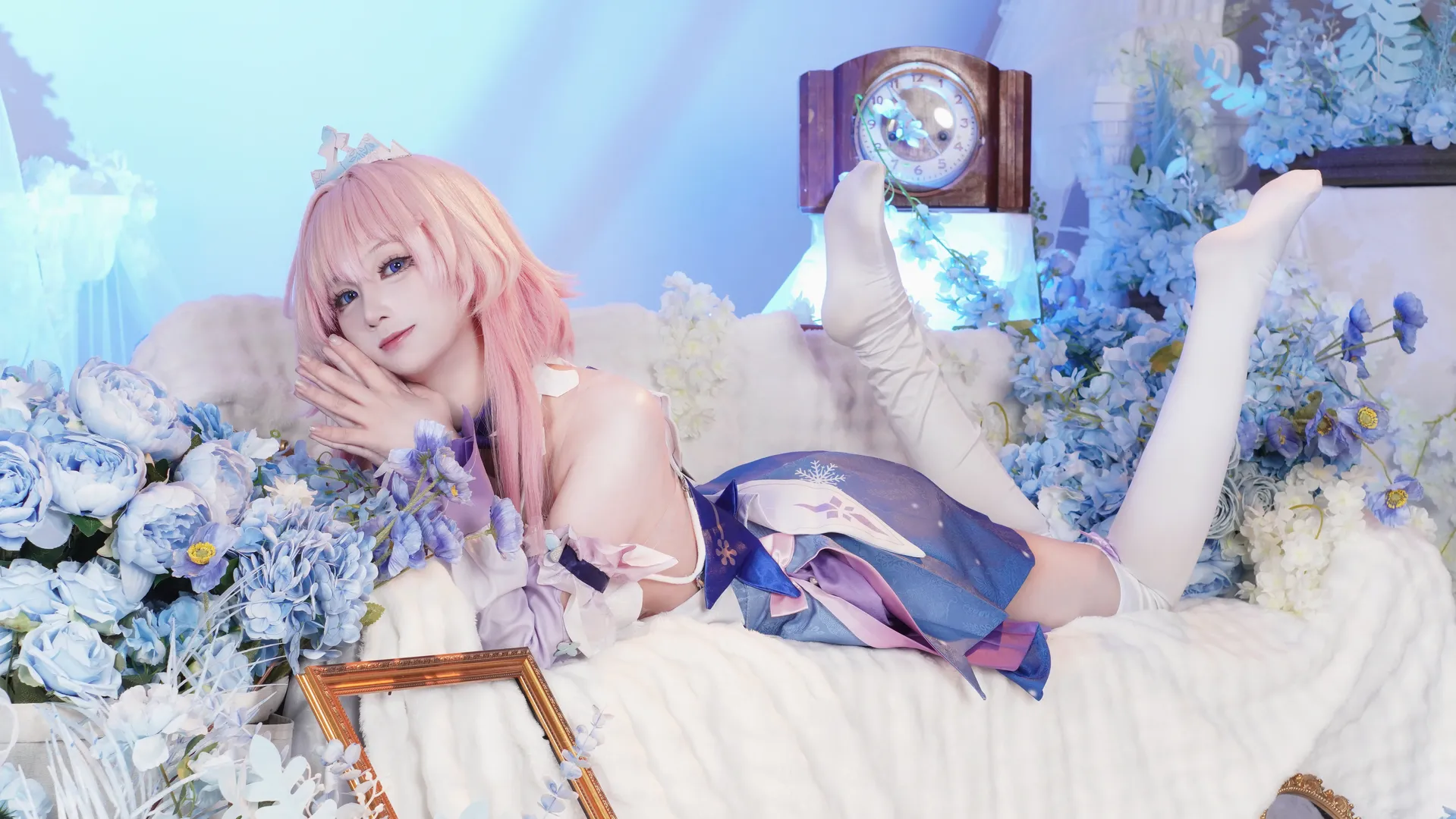 二次元少女, 崩坏星穹铁道, 三月七cos, cosplay摄影, 梦幻风布景 - 第4张