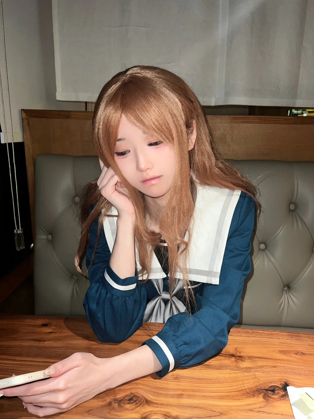 氛围感摄影, 长崎素世cos, MyGO!!!!!, 水手服少女, 日常感Cos - 第2张