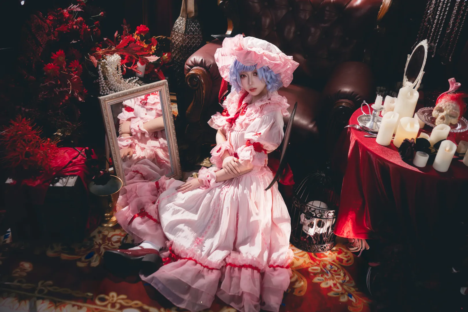 东方Project, 蕾米莉亚cos, Cosplay分享, 哥特洛丽塔, 暗黑风摄影 - 第10张