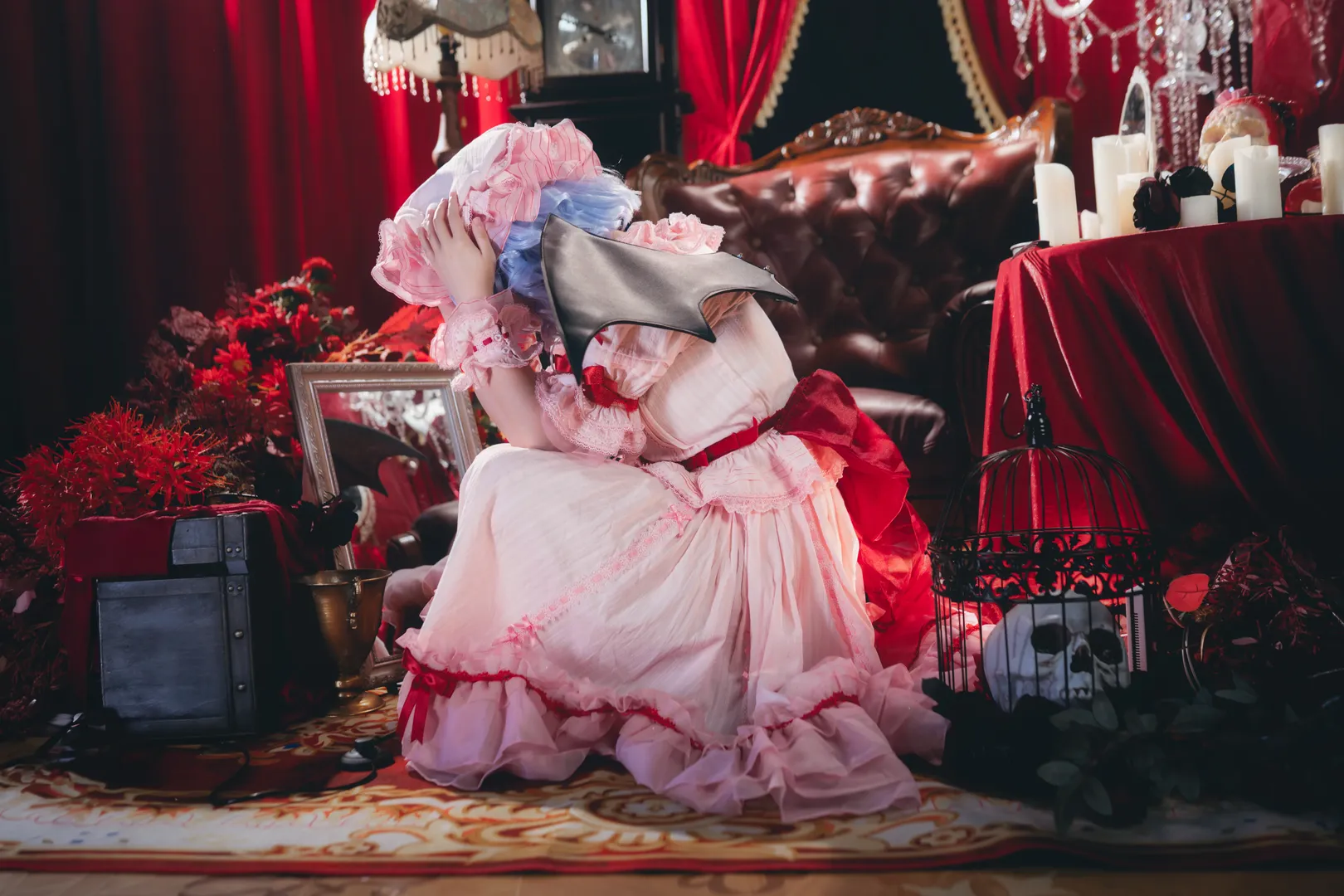 东方Project, 蕾米莉亚cos, Cosplay分享, 哥特洛丽塔, 暗黑风摄影 - 第13张