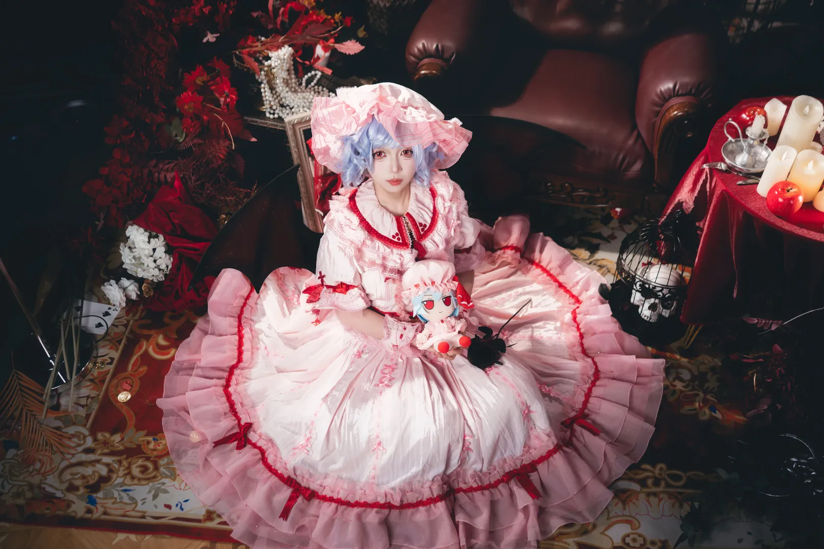 东方Project, 蕾米莉亚cos, Cosplay分享, 哥特洛丽塔, 暗黑风摄影 - 第6张