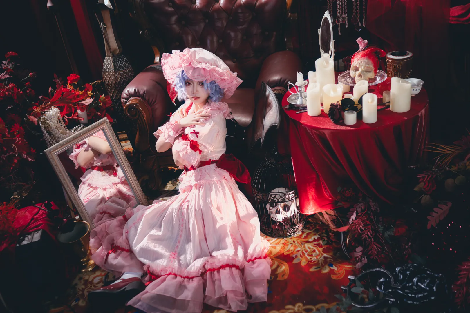 东方Project, 蕾米莉亚cos, Cosplay分享, 哥特洛丽塔, 暗黑风摄影 - 第7张