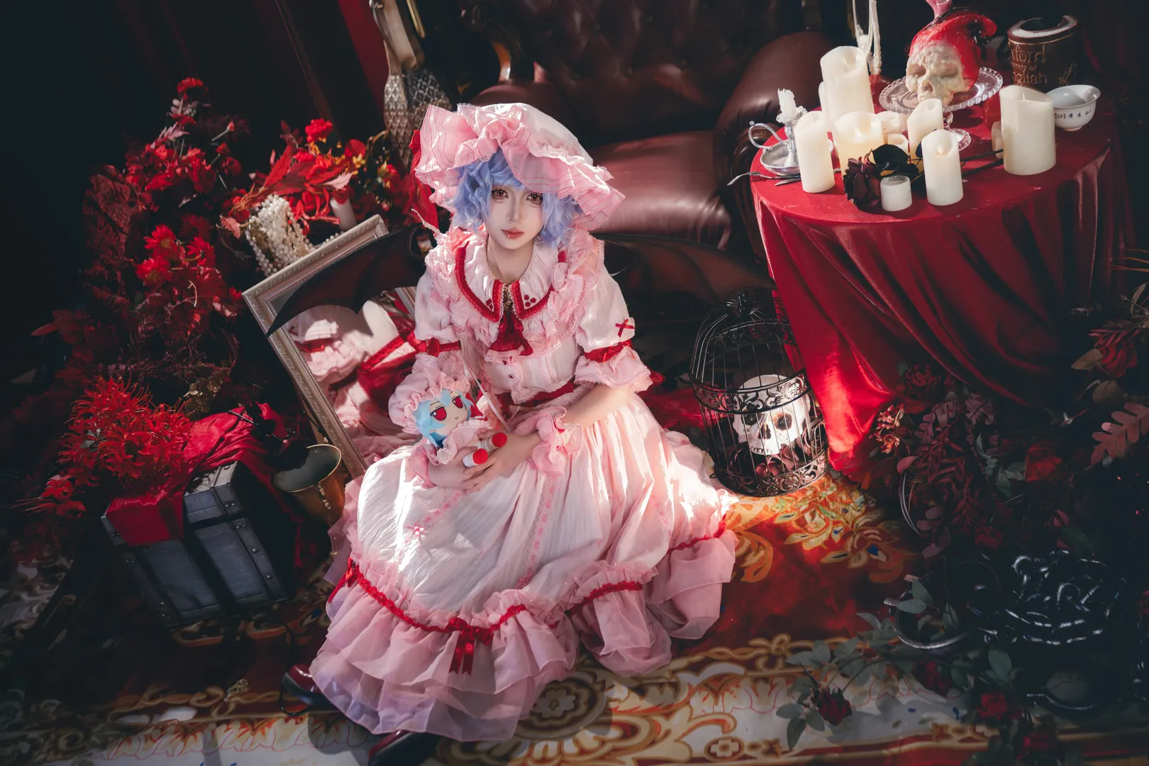 东方Project, 蕾米莉亚cos, Cosplay分享, 哥特洛丽塔, 暗黑风摄影 - 第8张