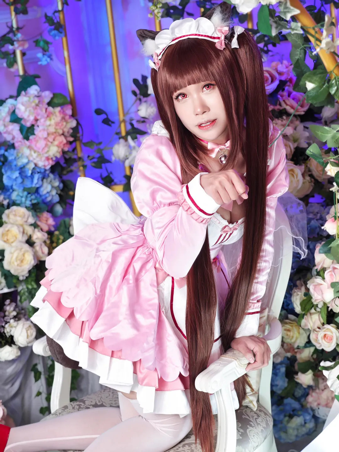 cosplay, Anime-style photography, Chocola cosplay, NEKOPARA, Catgirl maid