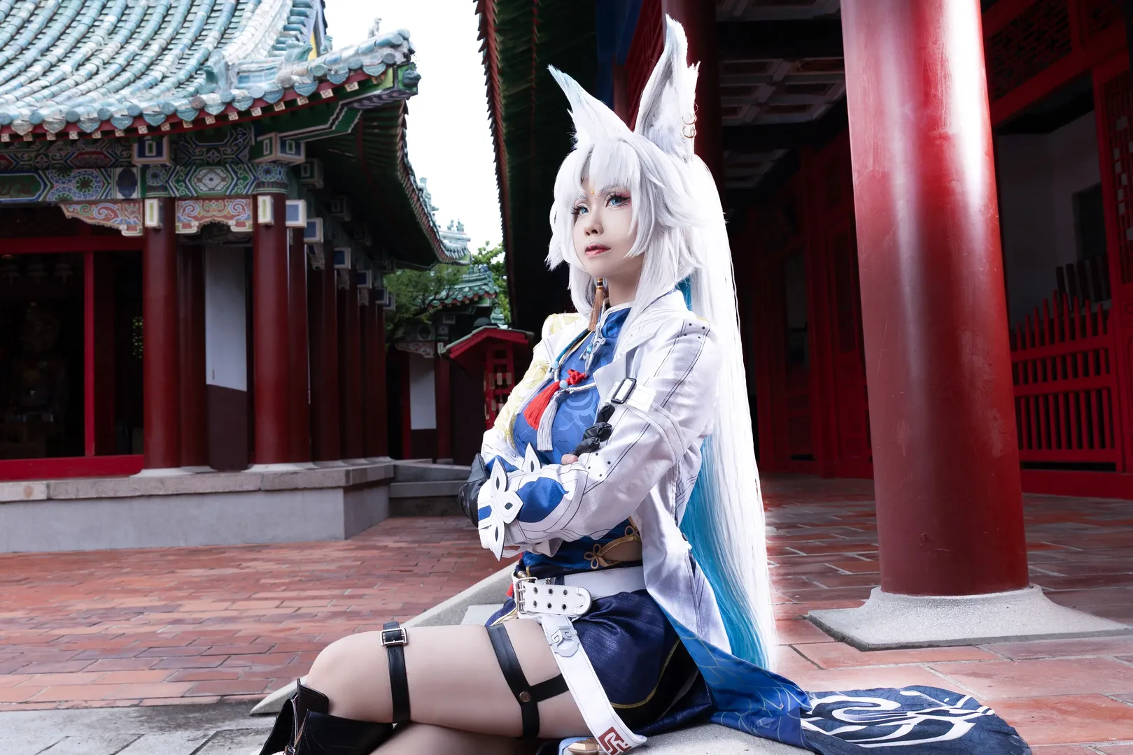 cosplay, 崩坏星穹铁道, 飞霄cos, 外景摄影, 兽耳狐娘 - 第16张