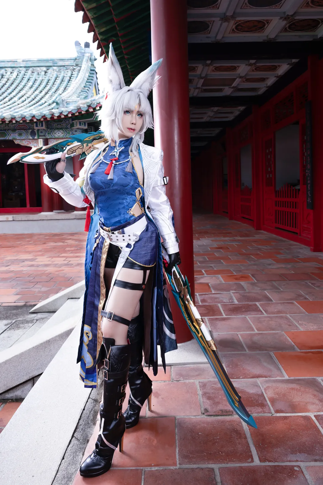 cosplay, 崩坏星穹铁道, 飞霄cos, 外景摄影, 兽耳狐娘 - 第8张