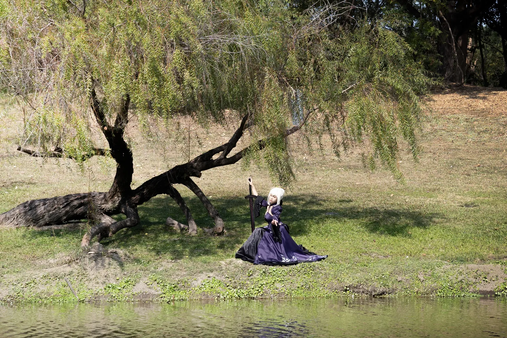 cosplay, Fate/Grand Order, 阿尔托莉雅cos, 人像摄影, 深紫礼服 - 第10张