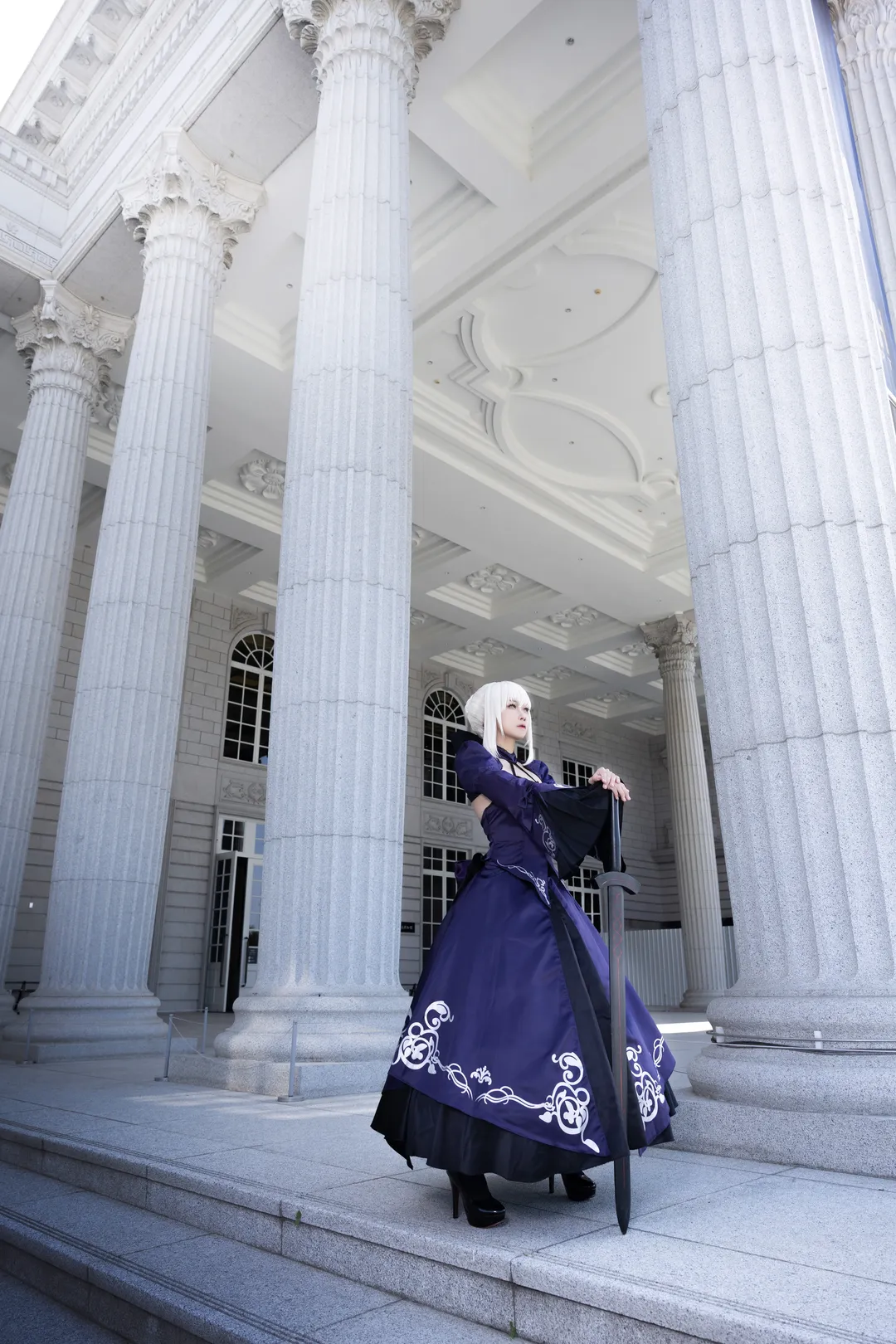 cosplay, Fate/Grand Order, 阿尔托莉雅cos, 人像摄影, 深紫礼服 - 第5张