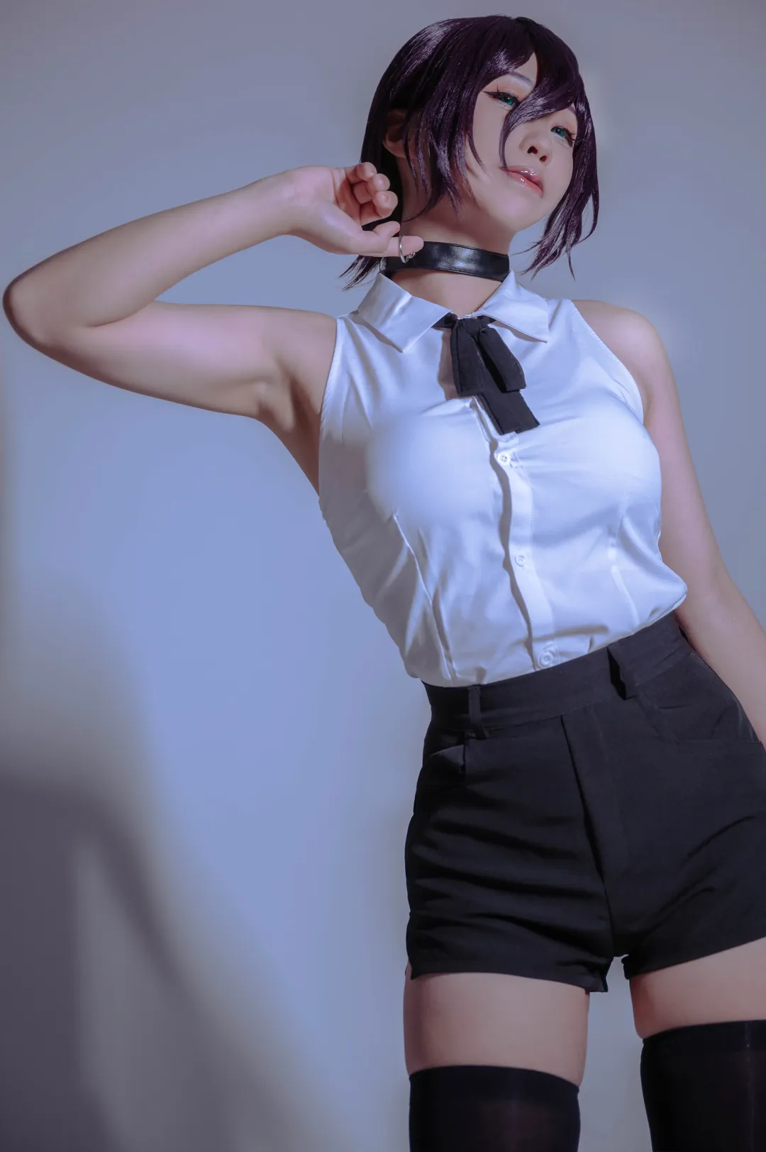 二次元摄影, cosplay摄影, 过膝袜穿搭, 链锯人, 蕾洁cos - 第11张
