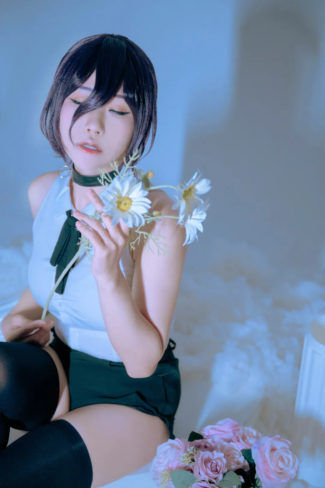 二次元摄影, cosplay摄影, 过膝袜穿搭, 链锯人, 蕾洁cos - 第9张