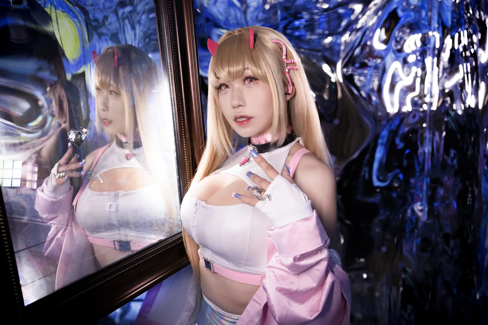 胜利女神妮姬, 二次元cosplay, 镜面摄影, 毒蛇cos, Nikke - 第4张