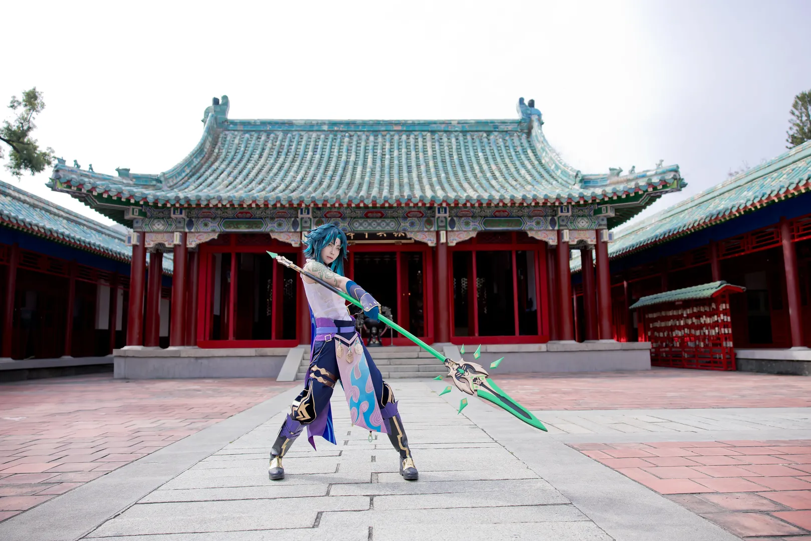 原神, cosplay摄影, 古风外景, 魈cos, 降魔大圣 - 第10张